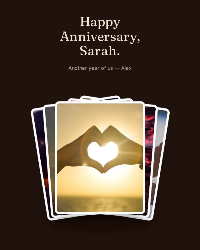 Candlelit anniversary design