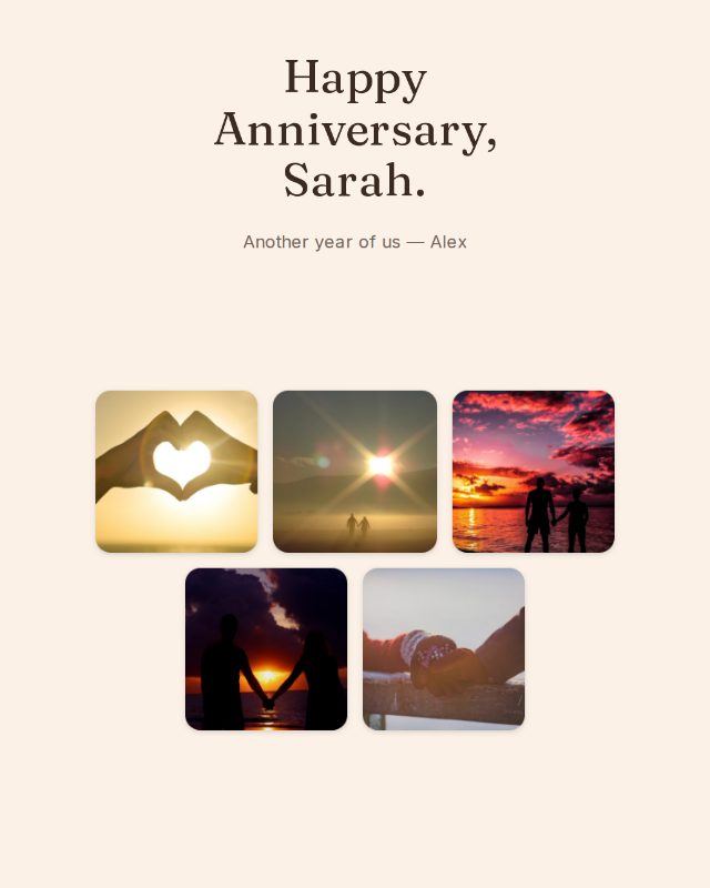 Champagne anniversary design