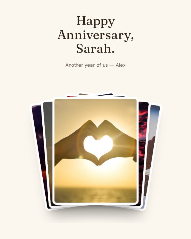 Forever anniversary design