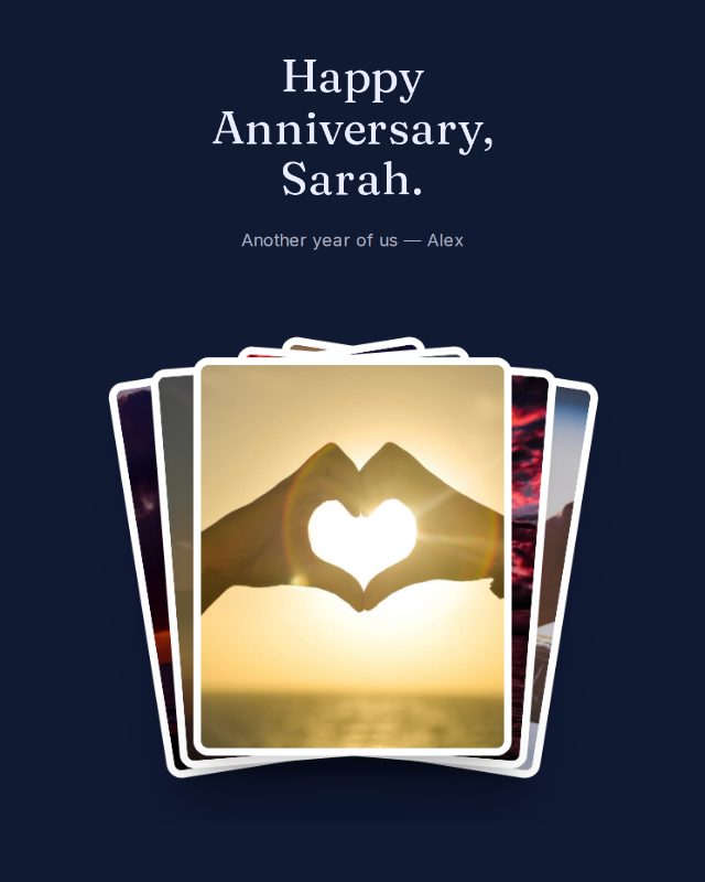 Moonlit anniversary design