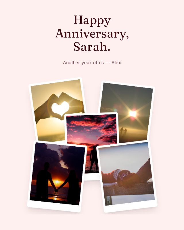 Red Rose anniversary design