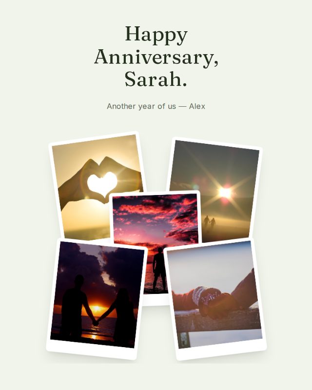 Wildflower anniversary design