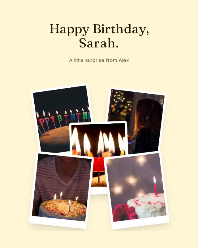 Confetti Pop birthday design