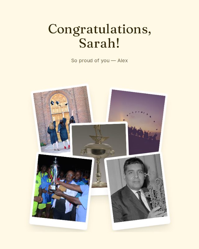 Gold Star congratulations design