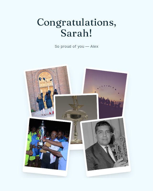 Pop & Fizz congratulations design
