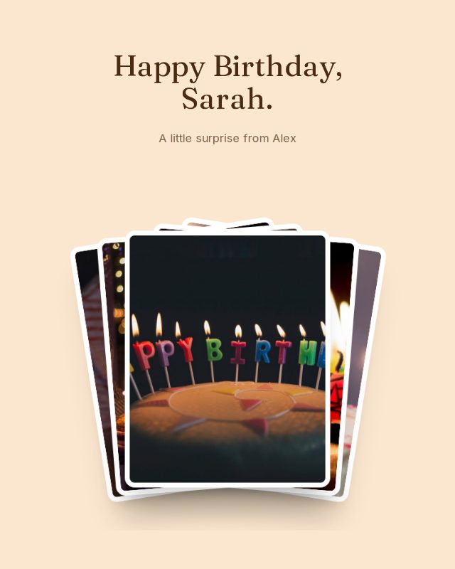 Golden Hour birthday design