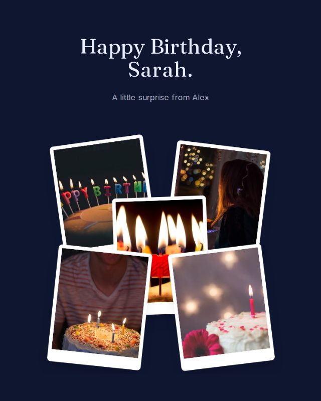 Midnight Stars birthday design