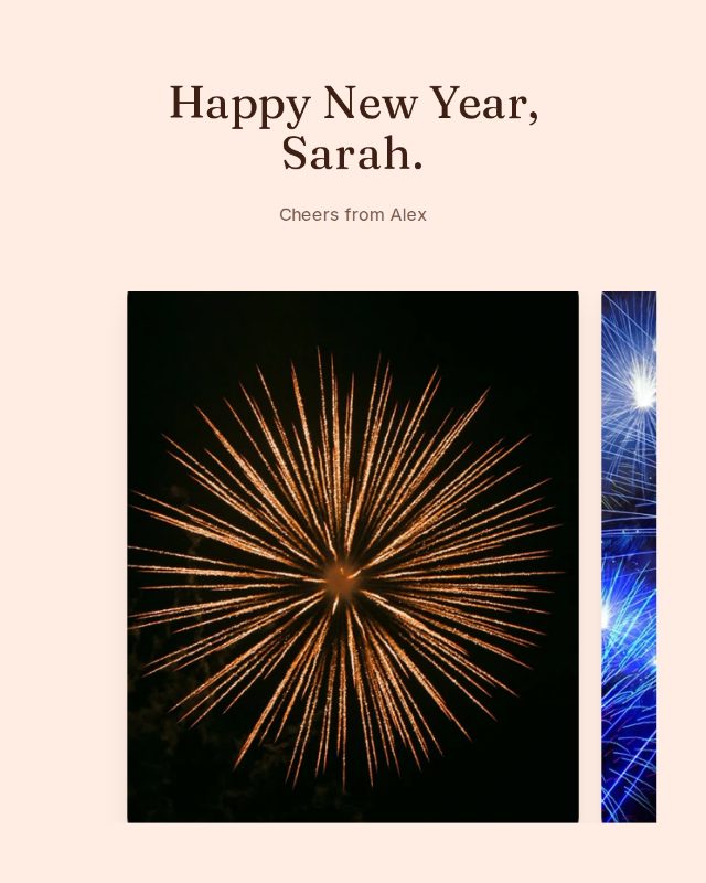New Dawn new year design