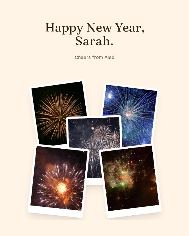 Year in Photos new year design