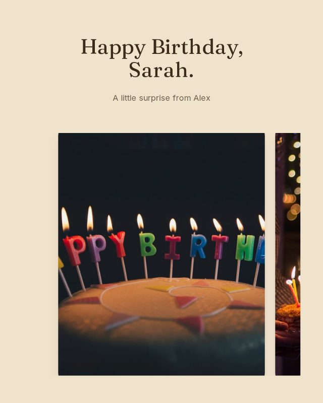 Retro Film birthday design