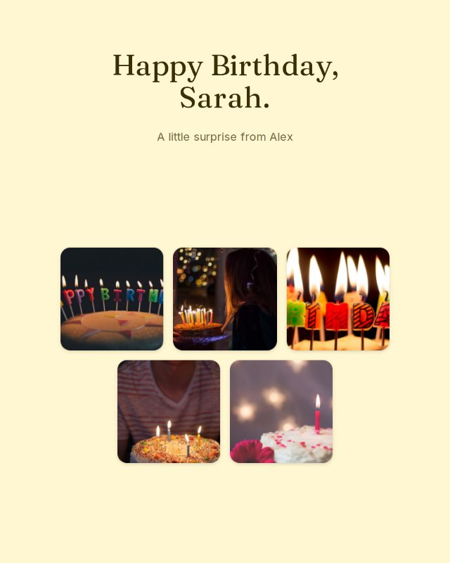 Sunny Side birthday design