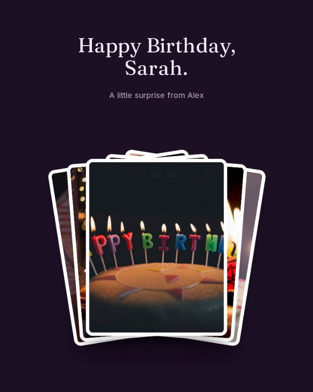 Velvet Night birthday design